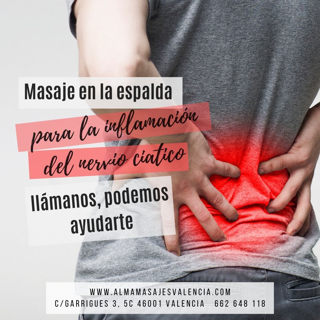 Masaje en la espalda para el dolor lumbar