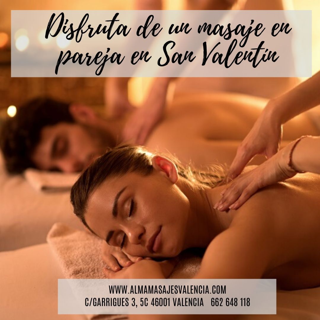 Masaje en pareja en San Valentín